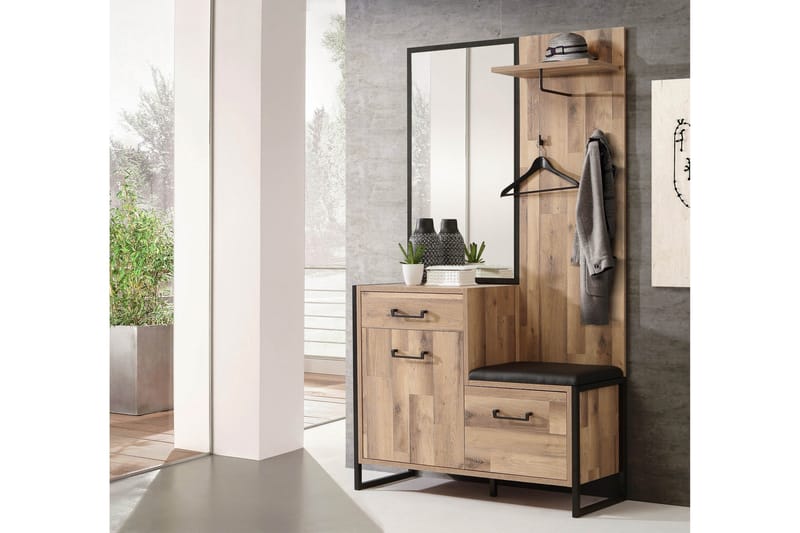 Carnais TV-Möbelset 114 cm - Brun/Grå - Möbler - Tv möbel & mediamöbel - TV-möbelset