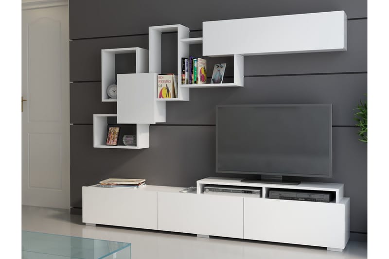 Decorotika Mediaförvaring - Vit - Möbler - Tv möbel & mediamöbel - TV-möbelset