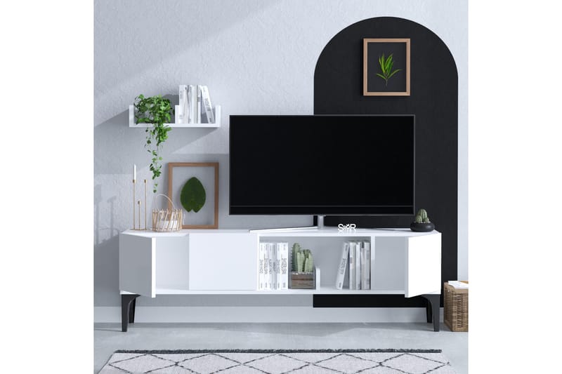 Desgrar Tv-möbelset 150x47 cm - Vit - Möbler - Tv möbel & mediamöbel - TV-möbelset