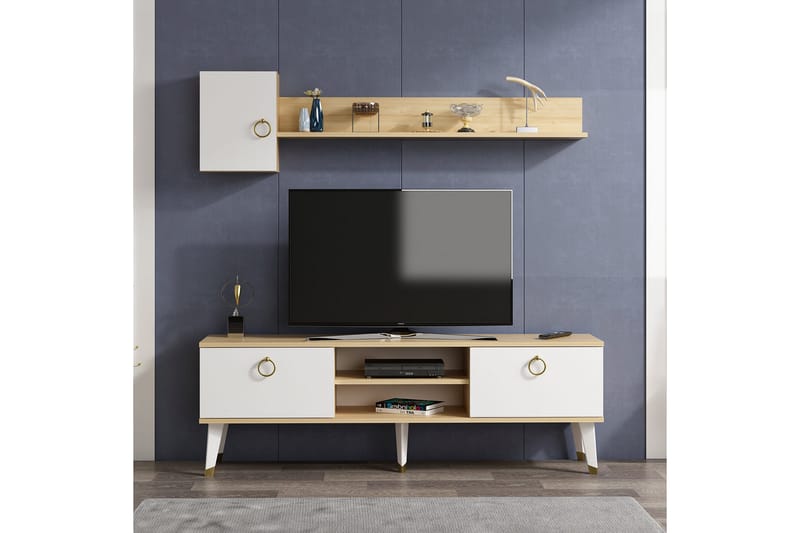 Desgrar Tv-möbelset 150x50 cm - Blå - TV-möbelset