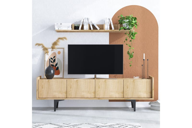 Desgrar Tv-möbelset 150x57 cm - Blå - Möbler - Tv möbel & mediamöbel - TV-möbelset