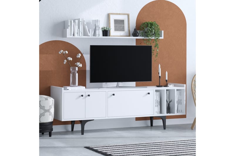Desgrar Tv-möbelset 150x57 cm - Vit - TV-möbelset