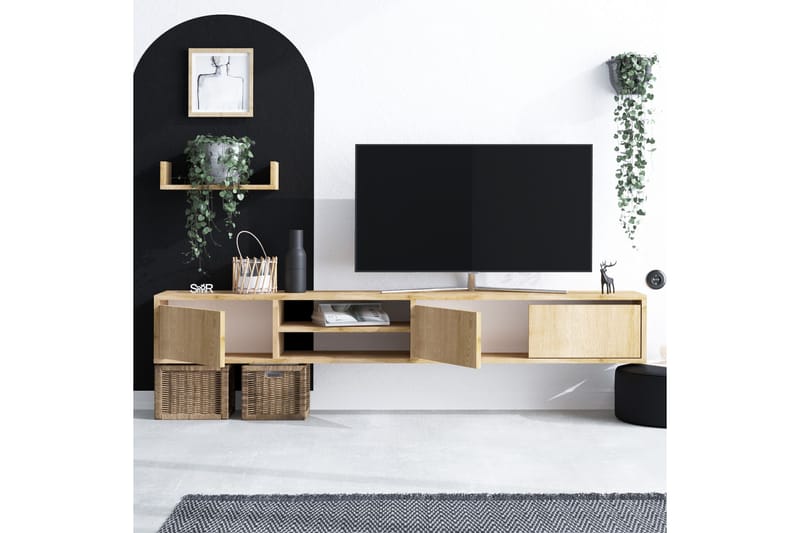 Desgrar Tv-möbelset 180x25 cm - Blå - TV-möbelset