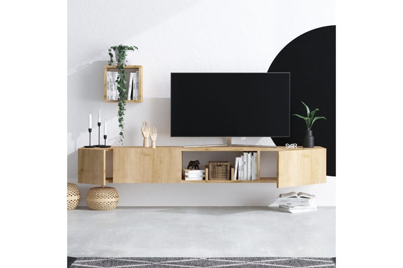 Desgrar Tv-möbelset 180x25 cm - Natur - Möbler - Tv möbel & mediamöbel - TV-möbelset