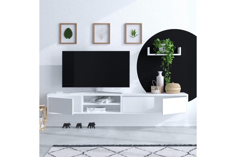 Desgrar Tv-möbelset 180x25 cm - Vit - Möbler - Tv möbel & mediamöbel - TV-möbelset