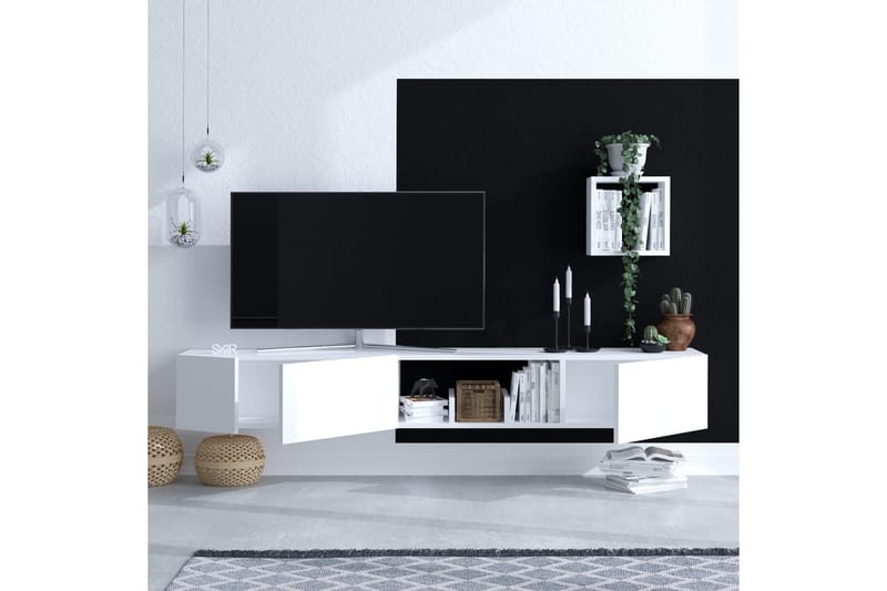 Desgrar Tv-möbelset 180x25 cm - Vit - TV-möbelset