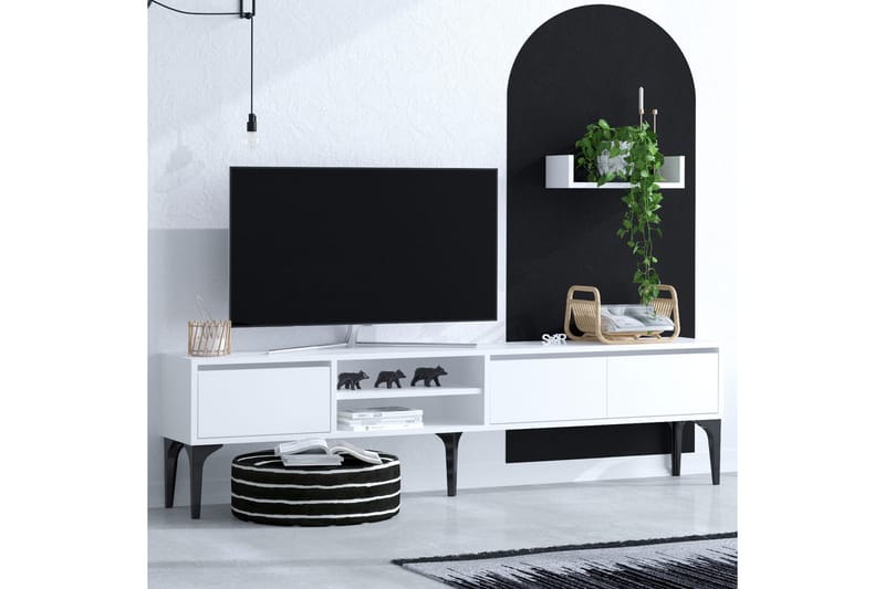 Desgrar Tv-möbelset 180x50 cm - Vit - TV-möbelset