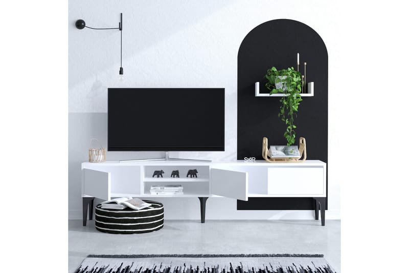 Desgrar Tv-möbelset 180x50 cm - Vit - Möbler - Tv möbel & mediamöbel - TV-möbelset