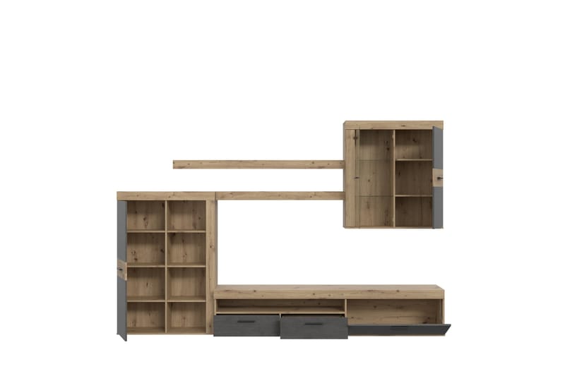 Dolnis Tv-möbelset 41x300 cm - Brun/Grå - Möbler - Tv möbel & mediamöbel - TV-möbelset