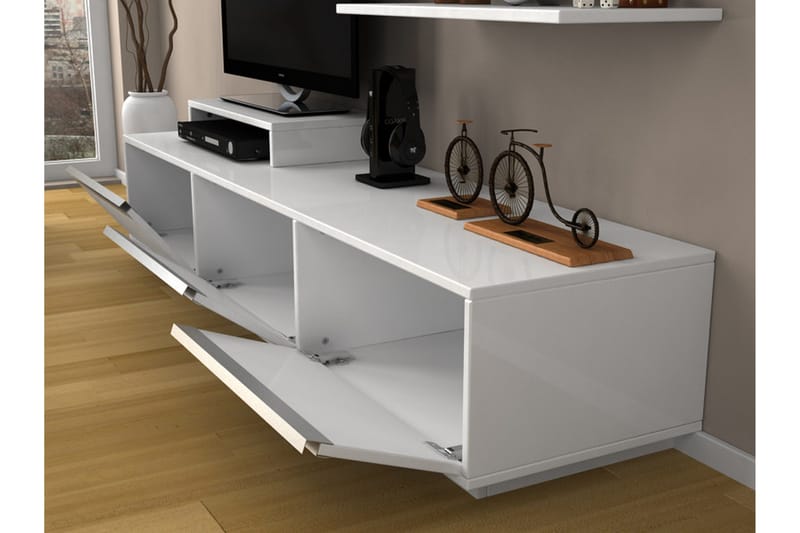 Elegancia Mediaförvaring 180 cm - Vit - Möbler - Tv möbel & mediamöbel - TV-möbelset