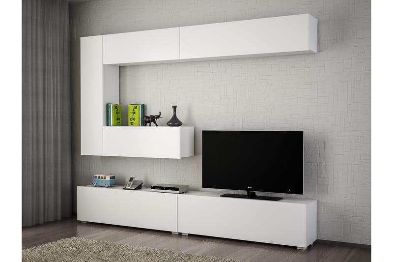 Furny Home Mediaförvaring - Vit - TV-möbelset