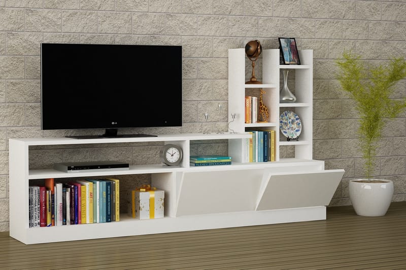 Furny Home Tv-bänk - Vit - Möbler - Tv möbel & mediamöbel - TV-möbelset