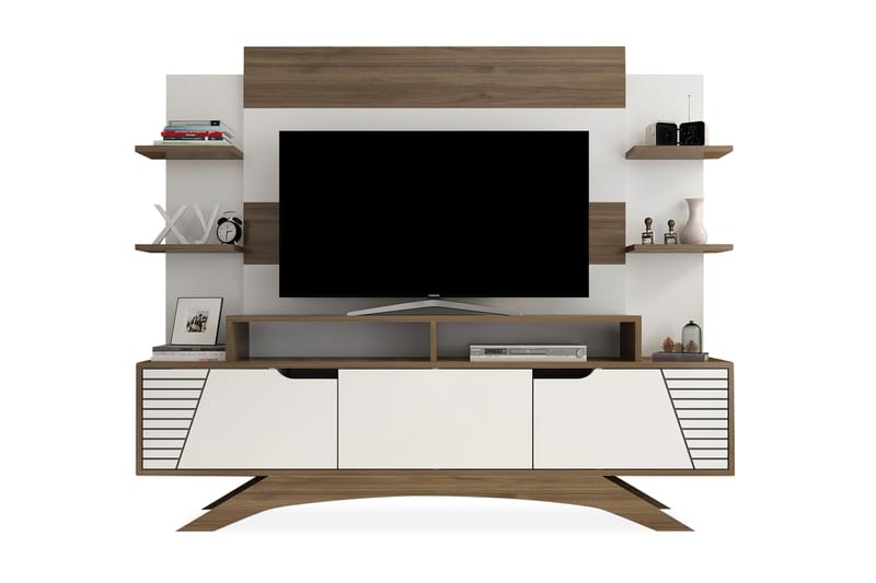 Hejde TV-Möbelset 149 cm - Brun/Vit - Möbler - Tv möbel & mediamöbel - TV-möbelset