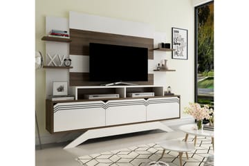 Hejde TV-Möbelset 149 cm - Vit/Brun - Möbler - Tv möbel & mediamöbel - TV-möbelset
