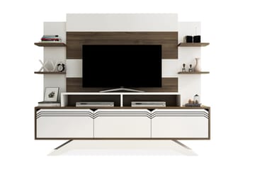 Hejde TV-Möbelset 149 cm - Vit/Brun - Möbler - Tv möbel & mediamöbel - TV-möbelset