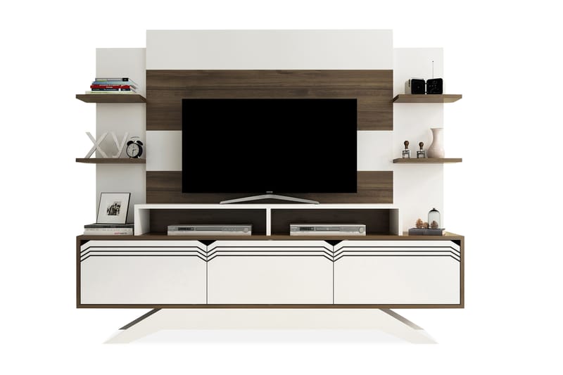 Hejde TV-Möbelset 149 cm - Vit/Brun - Möbler - Tv möbel & mediamöbel - TV-möbelset