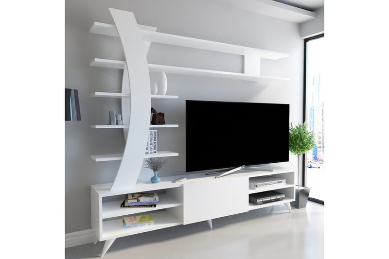 Hejde TV-Möbelset 180 cm - Vit - TV-möbelset