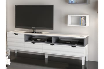 Hejde TV-Möbelset 180 cm - Vit/Grå - Möbler - Tv möbel & mediamöbel - TV-möbelset