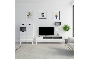 Hejde TV-Möbelset 180 cm - Vit/Grå - Möbler - Tv möbel & mediamöbel - TV-möbelset