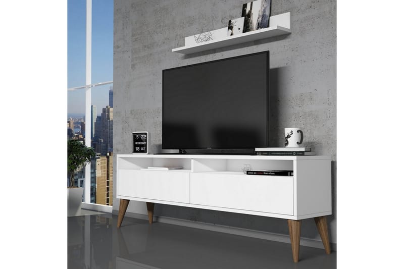 Hoptrup TV-Möbelset 150 cm - Extra Vit - Möbler - Tv möbel & mediamöbel - TV-möbelset