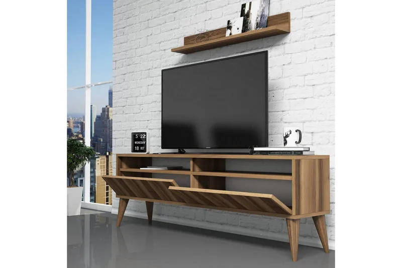 Hoptrup TV-Möbelset 150 cm - Valnöt/Brun - Möbler - Tv möbel & mediamöbel - TV-möbelset