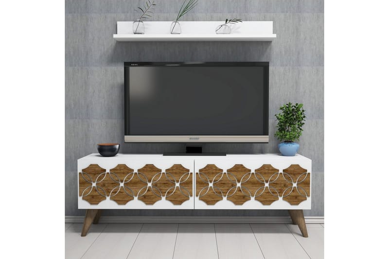 Hovdane TV-Möbelset 120 cm - Vit - Möbler - Tv möbel & mediamöbel - TV-möbelset