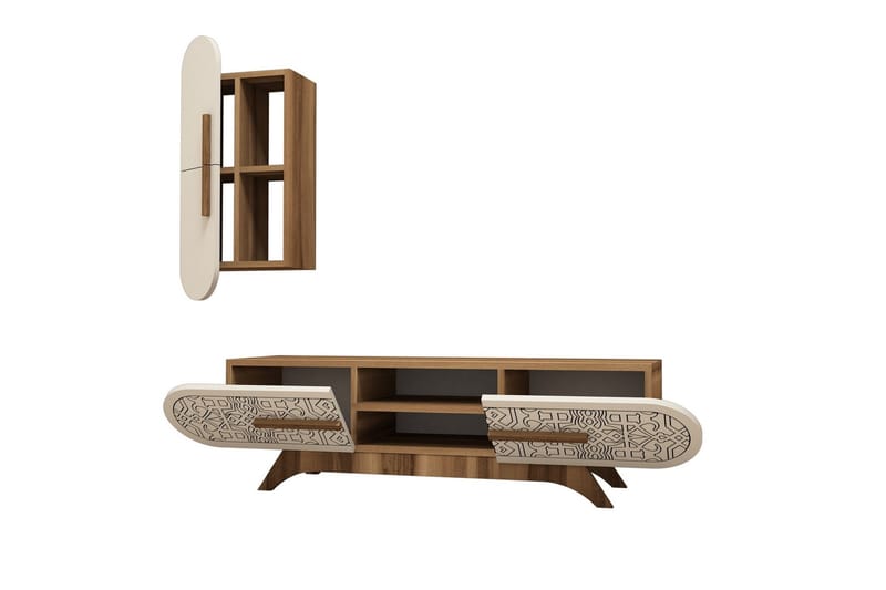 Hovdane TV-Möbelset 145 cm - Brun - Möbler - Tv möbel & mediamöbel - TV-möbelset