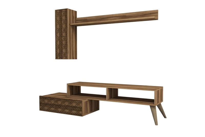 Hovdane TV-Möbelset 150 cm - Brun - Möbler - Tv möbel & mediamöbel - TV-möbelset