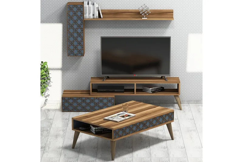 Hovdane TV-Möbelset 150 cm - Brun - Möbler - Tv möbel & mediamöbel - TV-möbelset