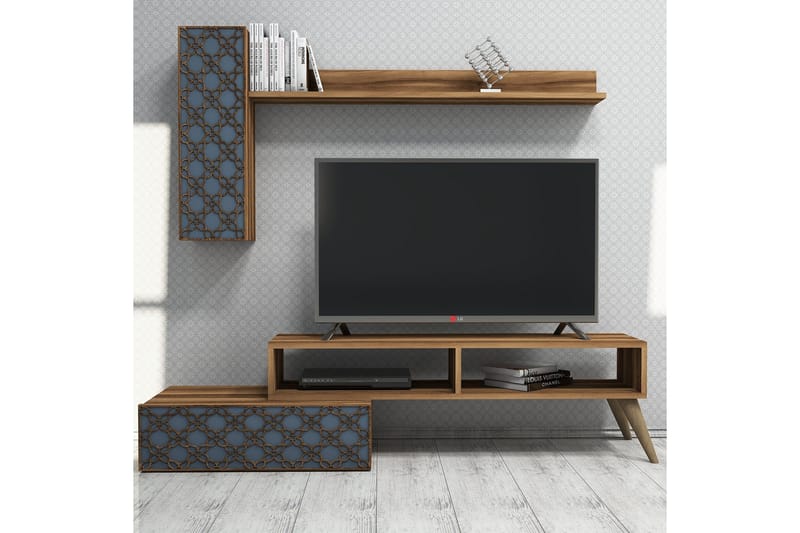 Hovdane TV-Möbelset 150 cm - Brun/Grå - Möbler - Tv möbel & mediamöbel - TV-möbelset
