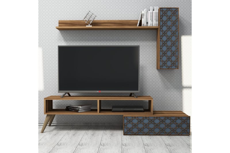 Hovdane TV-Möbelset 150 cm - Brun/Grå - Möbler - Tv möbel & mediamöbel - TV-möbelset