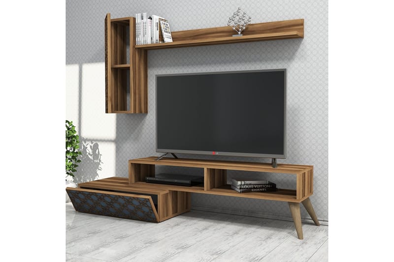 Hovdane TV-Möbelset 150 cm - Brun/Grå - Möbler - Tv möbel & mediamöbel - TV-möbelset