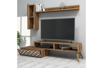 Hovdane TV-Möbelset 150 cm - Brun/Vit - Möbler - Tv möbel & mediamöbel - TV-möbelset