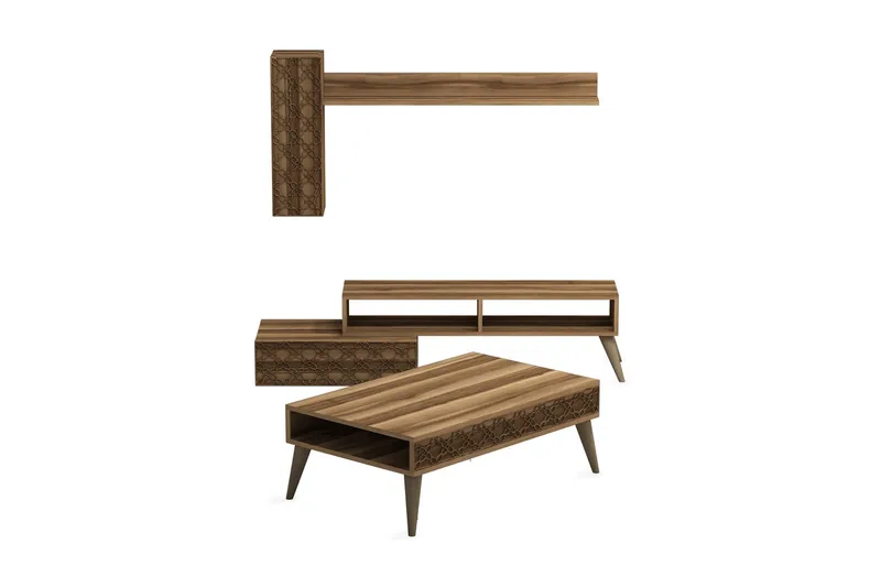 Hovdane TV-Möbelset 150 cm - Ljusbrun - Möbler - Tv möbel & mediamöbel - TV-möbelset