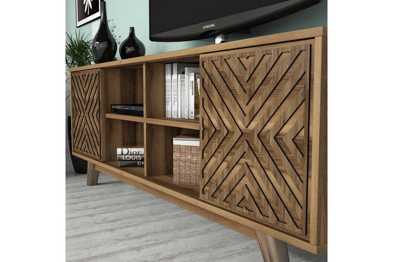 Hovdane TV-Möbelset 160 cm - Brun - Möbler - Tv möbel & mediamöbel - TV-möbelset