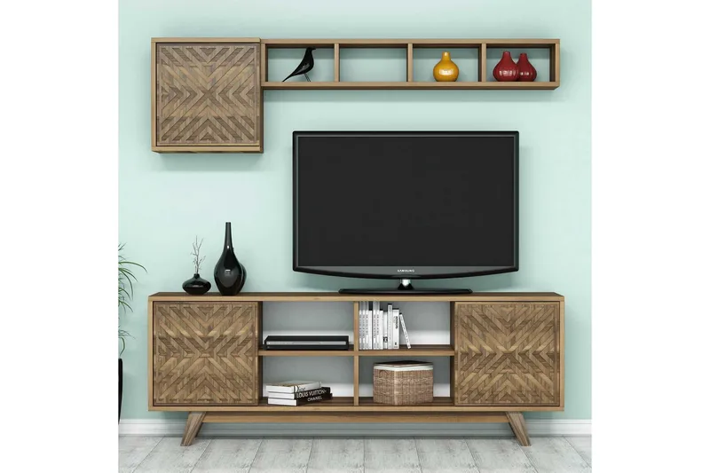 Hovdane TV-Möbelset 160 cm - Brun - Möbler - Tv möbel & mediamöbel - TV-möbelset