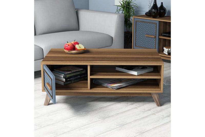Hovdane TV-Möbelset 160 cm - Brun/Blå - Möbler - Tv möbel & mediamöbel - TV-möbelset