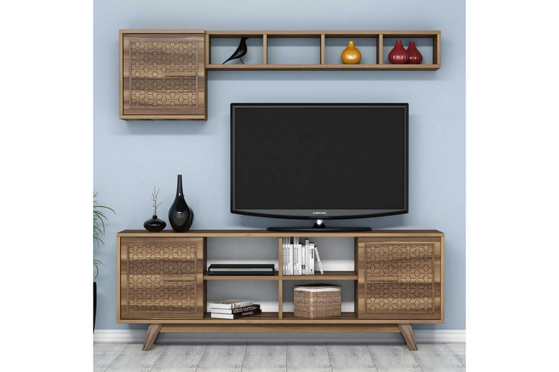Hovdane TV-Möbelset 160 cm - Brun/Ek - Möbler - Tv möbel & mediamöbel - TV-möbelset