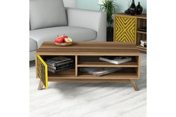Hovdane TV-Möbelset 160 cm - Brun/Gul - Möbler - Tv möbel & mediamöbel - TV-möbelset