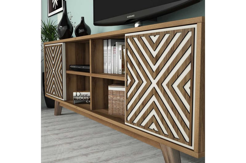 Hovdane TV-Möbelset 160 cm - Brun/Mönstrad - Möbler - Tv möbel & mediamöbel - TV-möbelset