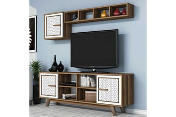 Hovdane TV-Möbelset 160 cm - Brun/Vit - Möbler - Tv möbel & mediamöbel - TV-möbelset