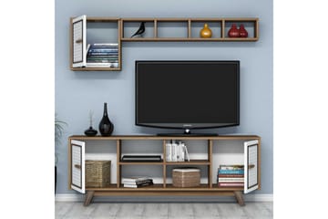 Hovdane TV-Möbelset 160 cm - Brun/Vit - Möbler - Tv möbel & mediamöbel - TV-möbelset