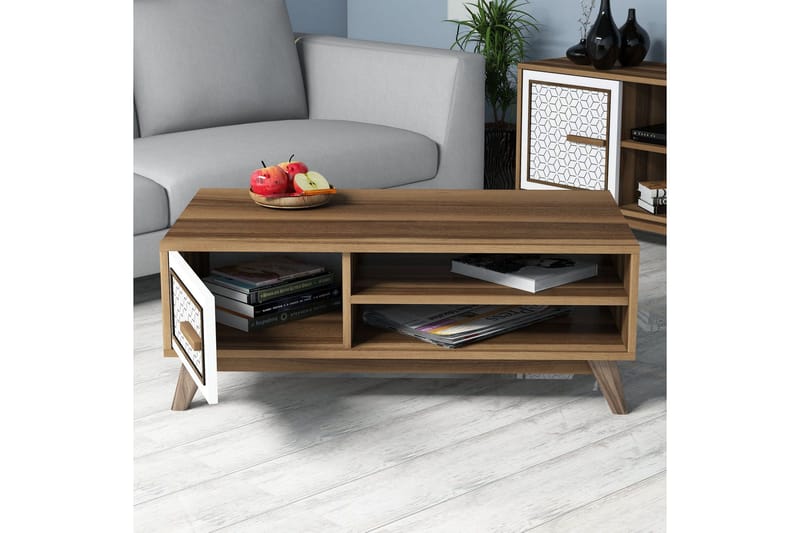 Hovdane TV-Möbelset 160 cm - Brun/Vit/Ek - Möbler - Tv möbel & mediamöbel - TV-möbelset