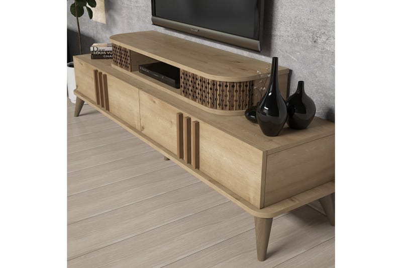 Hovdane TV-Möbelset 168 cm - Beige - Möbler - Tv möbel & mediamöbel - TV-möbelset