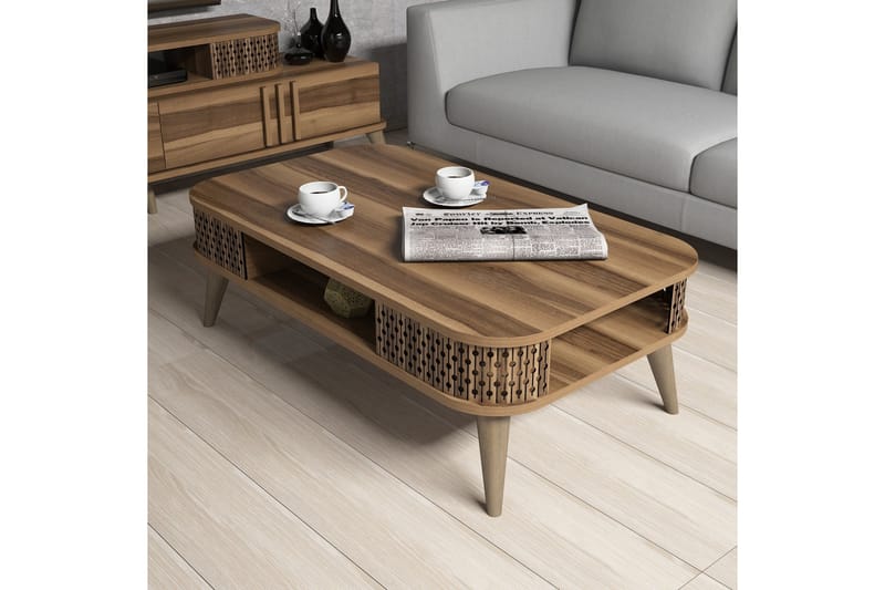 Hovdane TV-Möbelset 168 cm - Brun - Möbler - Tv möbel & mediamöbel - TV-möbelset