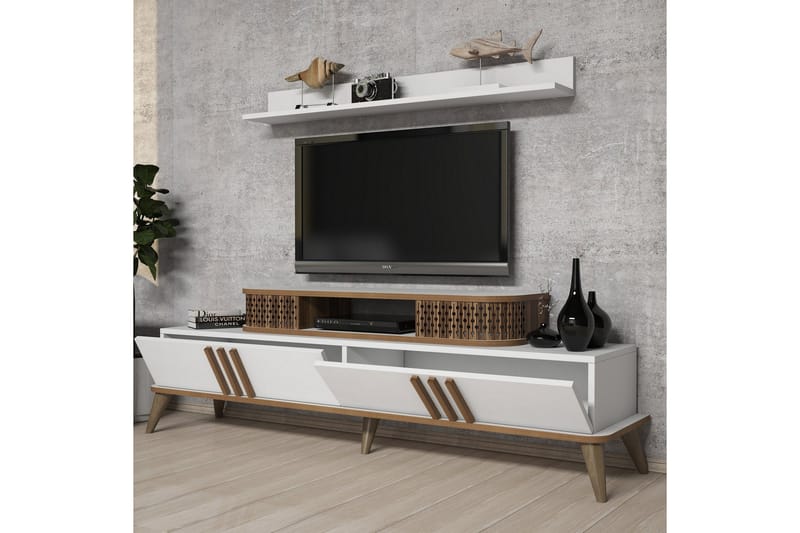 Hovdane TV-Möbelset 168 cm - Vit - Möbler - Tv möbel & mediamöbel - TV-möbelset