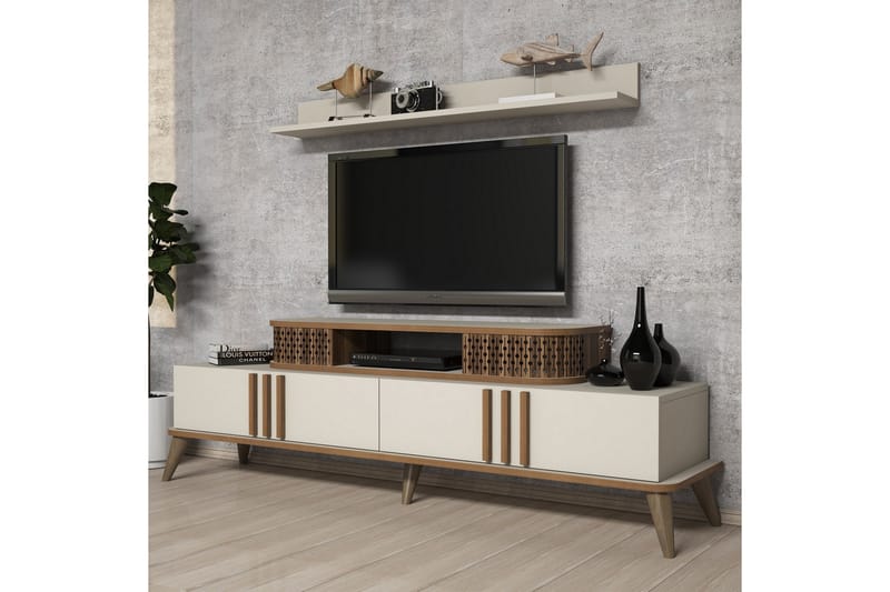 Hovdane TV-Möbelset 168 cm - Vit - Möbler - Tv möbel & mediamöbel - TV-möbelset