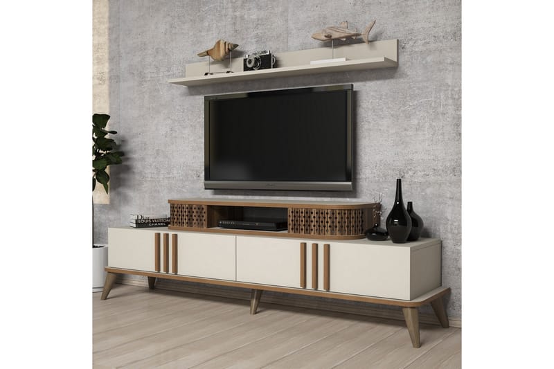 Hovdane TV-Möbelset 168 cm - Vit - TV-möbelset
