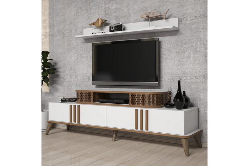 Hovdane TV-Möbelset 168 cm - Vit - Möbler - Tv möbel & mediamöbel - TV-möbelset