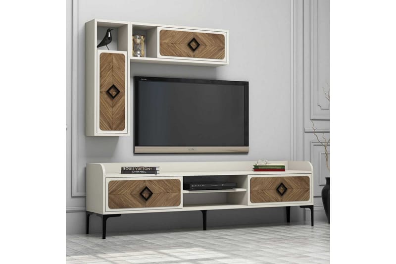 Hovdane TV-Möbelset 180 cm Brown/White - Möbler - Tv möbel & mediamöbel - TV-möbelset